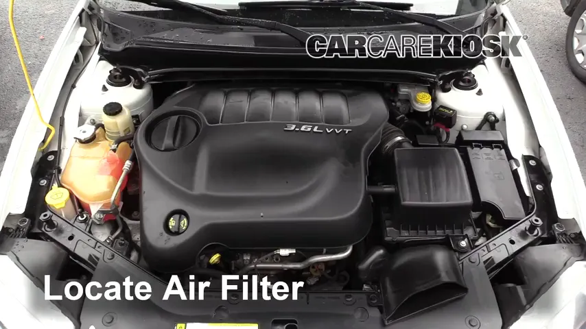 2013 Dodge Avenger SE 3.6L V6 FlexFuel Filtro de aire (motor)